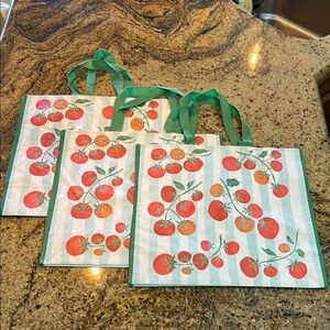 TJ Maxx | Set of 3 Tomato 🍅 Print Reusable Tote Bags